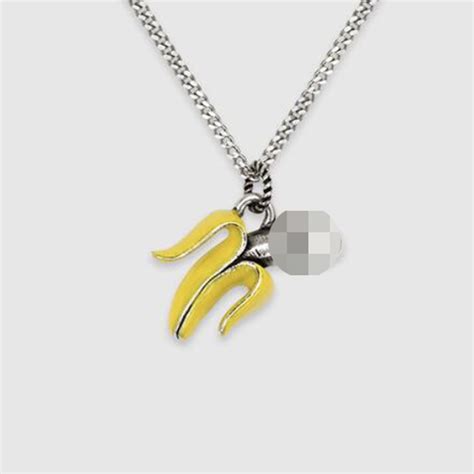 gucci banana penis necklace|Harry Styles’s Grammys Ensemble Was Ever So Slightly NSFW.